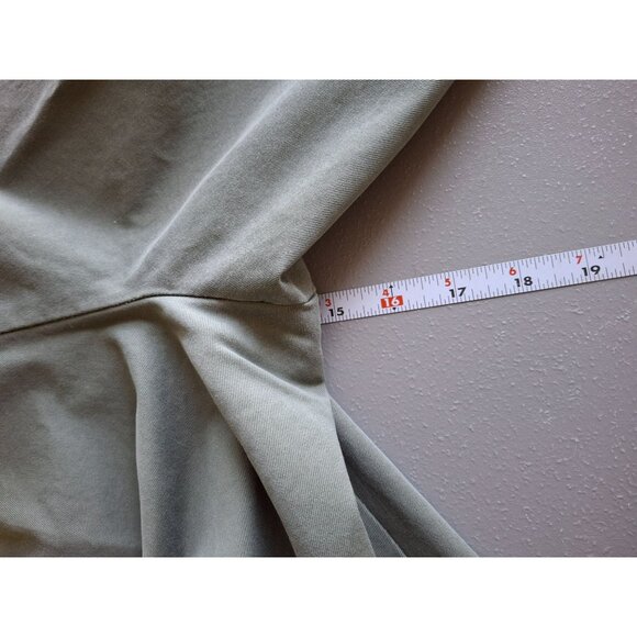 Vintage Izod Mens Chino Pants 36W 29L Olive Relaxed Straight Leg Preppy Office - Picture 5 of 7